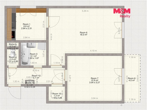 Prodej bytu 2+1, 54 m² 18
