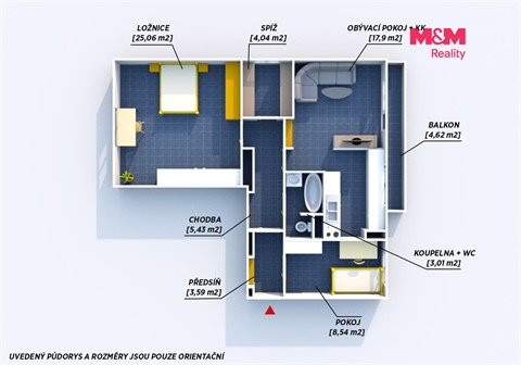 Prodej bytu 3kk, 67 m² - 2