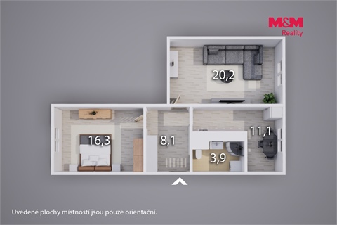 Prodej bytu 2+1, 60 m² - 12