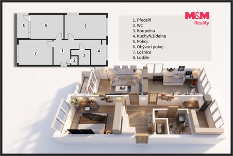 Prodej bytu 3+1, 76 m² 2