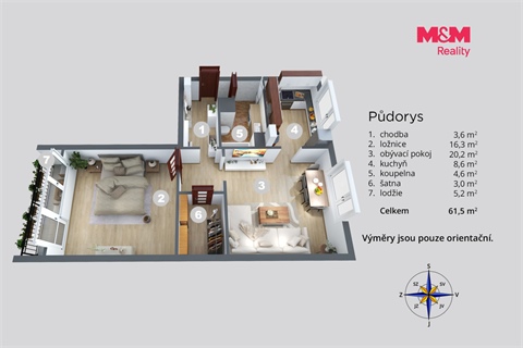 Prodej bytu 2+1, 56 m² - 14