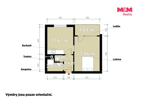 Prodej bytu 1+1, 36 m² 8