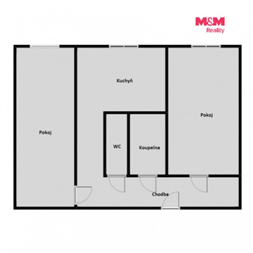 Prodej bytu 2+1, 55 m² 2