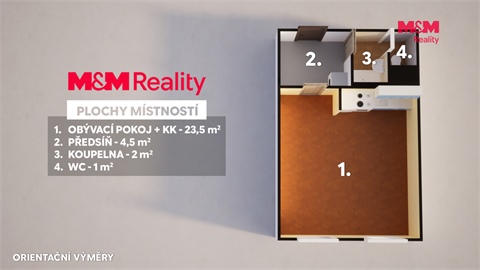 Prodej bytu 1kk, 31 m² 8
