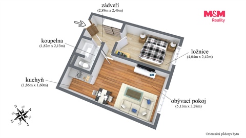 Prodej bytu 2kk, 42 m² - 4