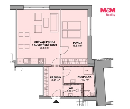 Pronájem bytu 2kk, 62 m² - 4