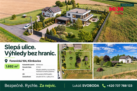 Prodej stavebního pozemku, 1 692 m² - 0