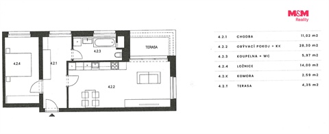 Pronájem bytu 2kk, 65 m² 16