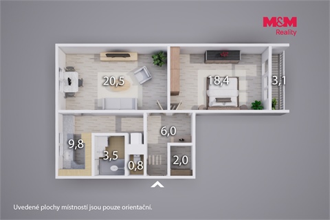 Prodej bytu 2+1, 62 m² - 16