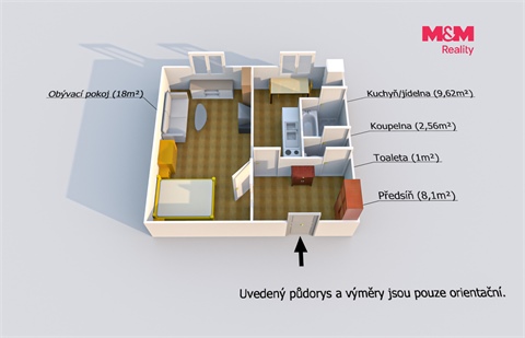 Prodej bytu 1+1, 40 m² 2