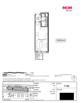 Prodej bytu 1kk, 29 m² - 6