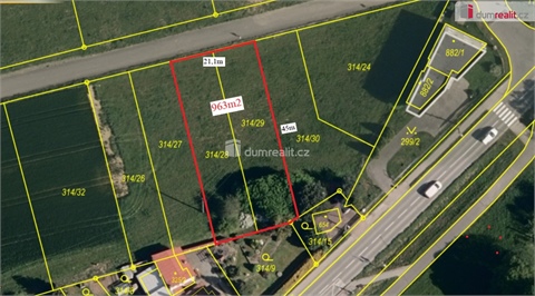 Prodej stavebního pozemku, 963 m² - 2