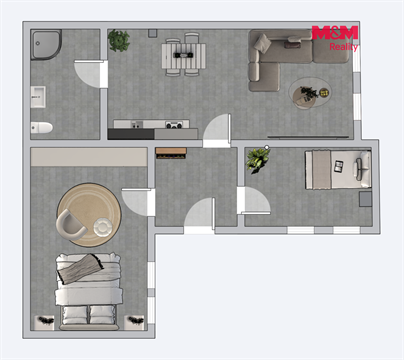 Pronájem bytu 2+1, 64 m² - 8