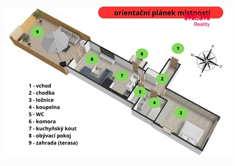 Prodej bytu 2kk, 64 m² 8