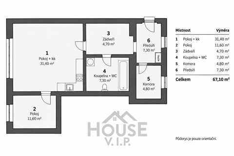 Prodej bytu 2kk, 67 m² - 18
