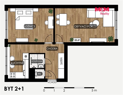 Prodej bytu 2+1, 54 m² 4