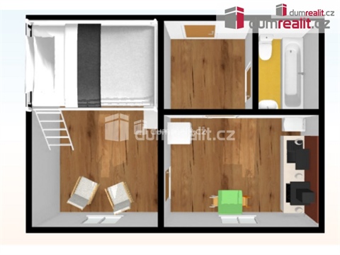 Pronájem bytu 1+1, 25 m² - 6