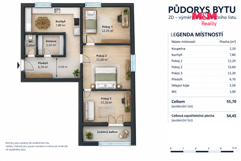 Prodej bytu 3+1, 56 m² - 12