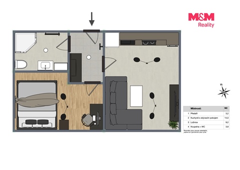 Prodej bytu 2kk, 30 m² - 12