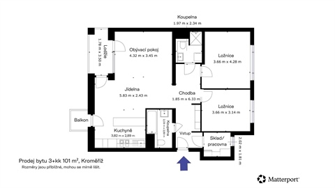 Prodej bytu 3kk, 101 m² - 24