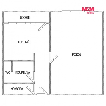 Pronájem bytu 1+1, 41 m² - 2
