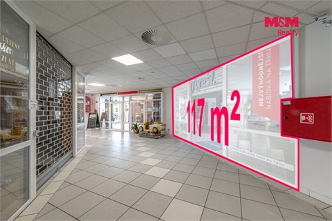 Pronájem obchodních prostor, 117 m² 2