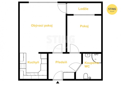 Pronájem bytu 2kk, 50 m² - 10