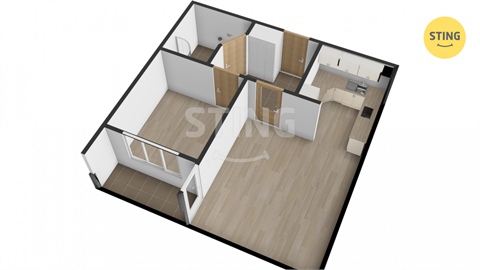 Pronájem bytu 2kk, 50 m² 2
