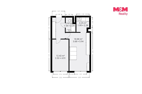 Prodej bytu 2kk, 47 m² - 8