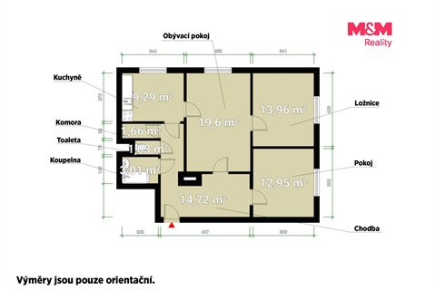 Prodej bytu 3+1, 76 m² - 2
