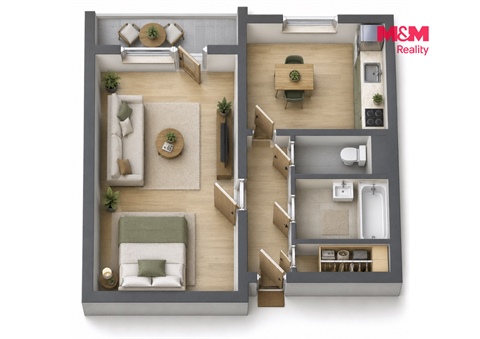 Pronájem bytu 1+1, 44 m² 10