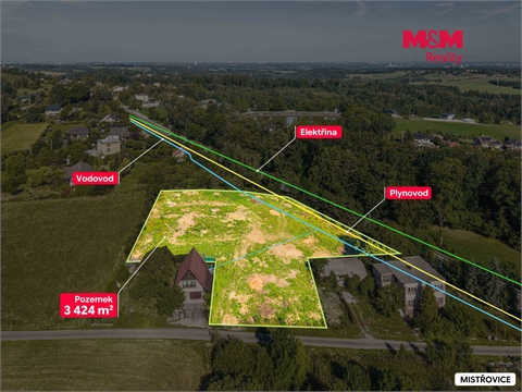 Prodej stavebního pozemku, 3 424 m² 6