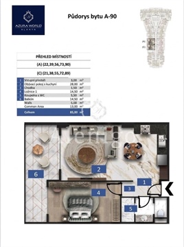 Prodej bytu 2kk, 85 m² 4