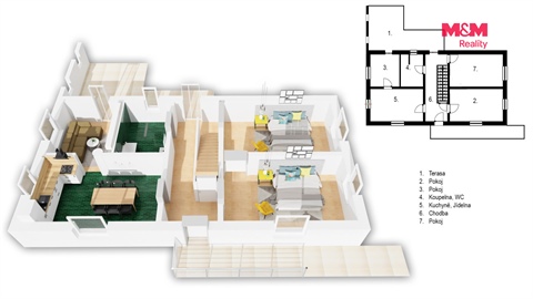 Prodej chaty / chapuly, 73 m² - 6