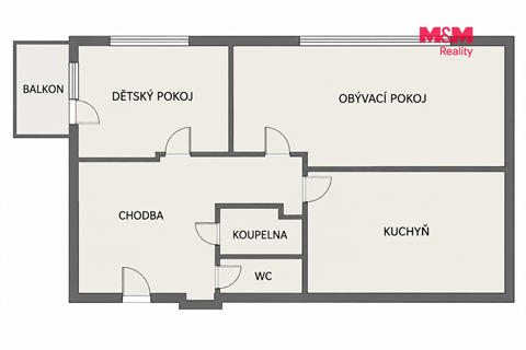 Prodej bytu 2+1, 60 m² 10