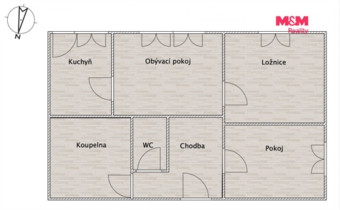 Pronájem bytu 3+1, 69 m² - 10