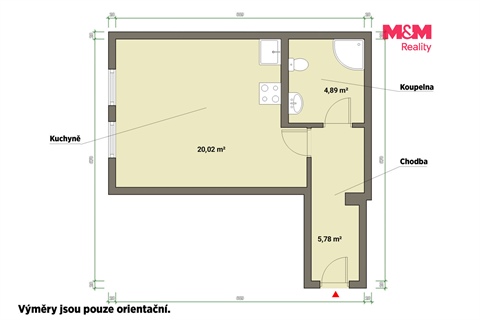 Pronájem bytu 1kk, 30 m² 4