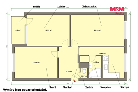 Prodej bytu 3+1, 84 m² 4