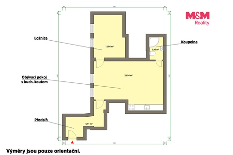 Pronájem bytu 2kk, 50 m² - 4