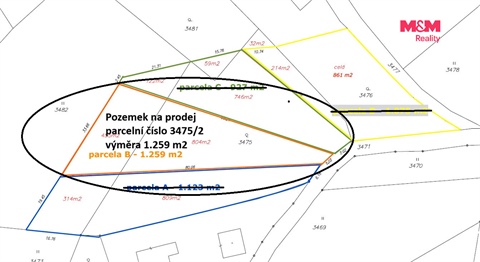 Prodej stavebního pozemku, 1 259 m² - 4