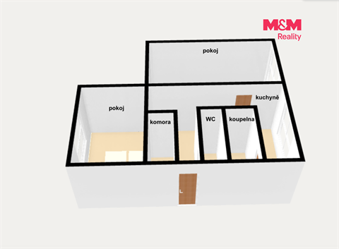 Pronájem bytu 2+1, 58 m² - 6