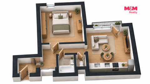 Prodej bytu 2kk, 42 m² 12