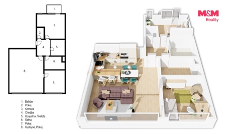 Pronájem bytu 3kk, 119 m² 14