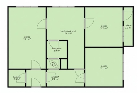 Prodej bytu 3+1, 72 m² - 10