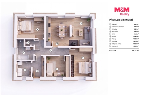 Prodej rodinného domu, 94 m² - 12