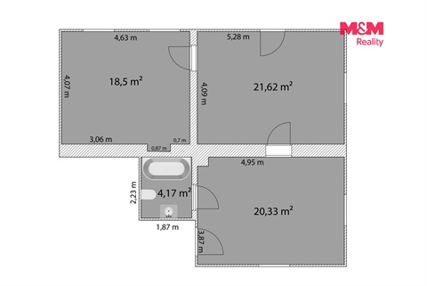 Prodej bytu 3kk, 68 m² 10