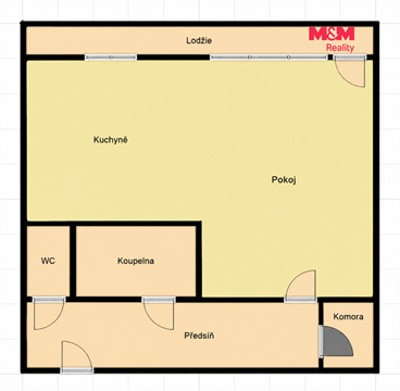 Prodej bytu 1kk, 34 m² 4
