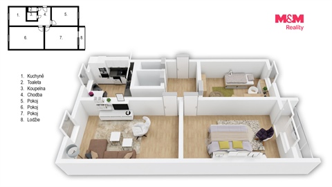 Prodej bytu 3+1, 74 m² - 10