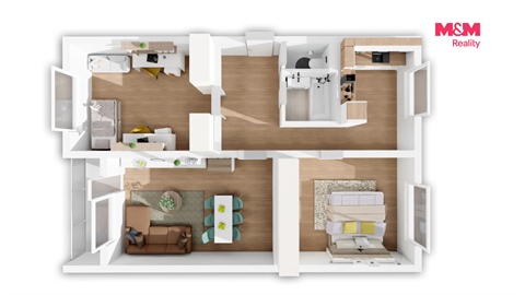 Prodej bytu 3+1, 68 m² - 2