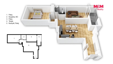 Prodej bytu 3kk, 71 m² 28